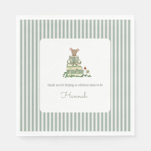 A New Chapter Baby Shower Lunch Serviette (Vorderseite)