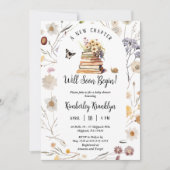 A New Chapter Baby Shower Storybook Wildflower Einladung (Vorderseite)