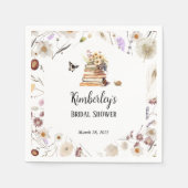 A New Chapter Baby Shower Storybook Wildflower Serviette (Vorderseite)