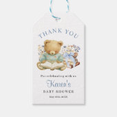 A New Chapter Begin Bear Baby Shower Thank you Geschenkanhänger (Vorderseite)