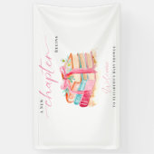 A New Chapter Begins Baby Shower Welcome Books  Banner (Vertikal)