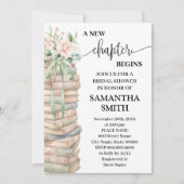 A New Chapter Begins Boho Chic Bridal Shower Einladung (Vorderseite)