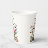 A New Chapter Begins Book Baby Shower Pappbecher (Rechts)