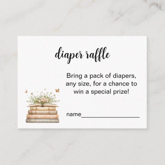 A New Chapter Begins Diaper Raffle Insert (Vorderseite)