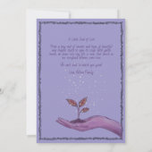 A New Chapter Begins I Storybook Baby shower Einladung (Rückseite)