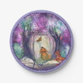 A New Chapter Begins I Storybook Baby shower Pappteller (Vorderseite)