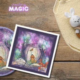 A New Chapter Begins I Storybook Baby shower Serviette