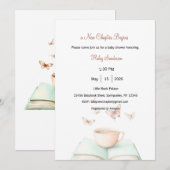 A New Chapter Begins Invitation Einladung (Vorne/Hinten)