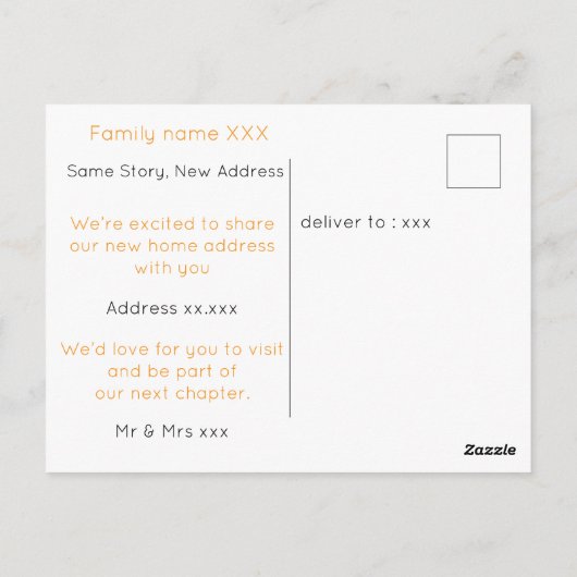 A New Chapter Begins Postkarte (Rückseite)