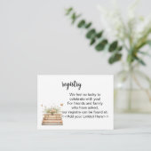 A New Chapter Begins Registry Invitation Insert (Stehend Vorderseite)