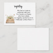 A New Chapter Begins Registry Invitation Insert (Vorne/Hinten)