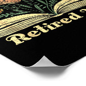 A New Chapter Begins Retired 2026 Funny Teacher Re Poster (Ecke)