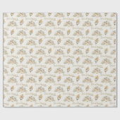 A New Chapter Begins Rustic Book Theme Baby Shower Geschenkpapier (Flach)