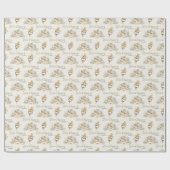 A New Chapter Begins Rustic Book Theme Baby Shower Geschenkpapier (Flach)