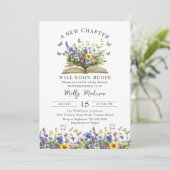 A New Chapter Begins Storybook Baby Shower Einladung (Stehend Vorderseite)