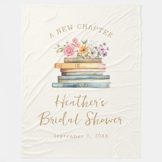 A New Chapter Books Brautparty Fleecedecke (Vorderseite)