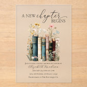 A New Chapter Bridal Shower Acrylic Invitation Acryleinladungen (Vorderseite)