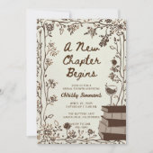 A New Chapter Bridal Shower Invite | Book Themed  Einladung (Vorderseite)