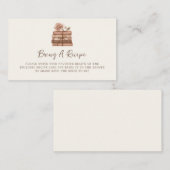 A New Chapter Bridal Shower Recipe Begleitkarte (Vorne/Hinten)