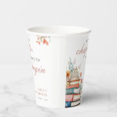 A New Chapter Floral Baby Shower Pappbecher (Rechts)