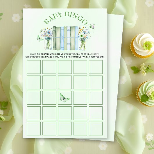 A New Chapter gender neutral baby shower bingo Flyer