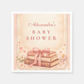 A New Chapter Storybook Baby Shower Serviette (Vorderseite)
