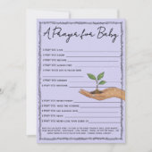 A New Chapter Storybook Forest Baby Prayer Card Einladung (Vorderseite)