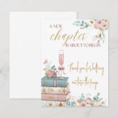 A New Chapter Thank You Card Dankeskarte (Vorne/Hinten)