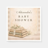 A New Chapter Vintage Books Baby Shower Serviette (Vorderseite)