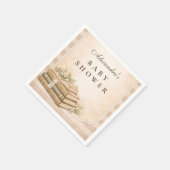 A New Chapter Vintage Books Baby Shower Serviette (Ecke)