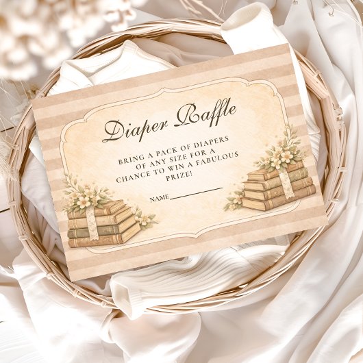 A New Chapter Vintage Books Diapper Raffle Begleitkarte