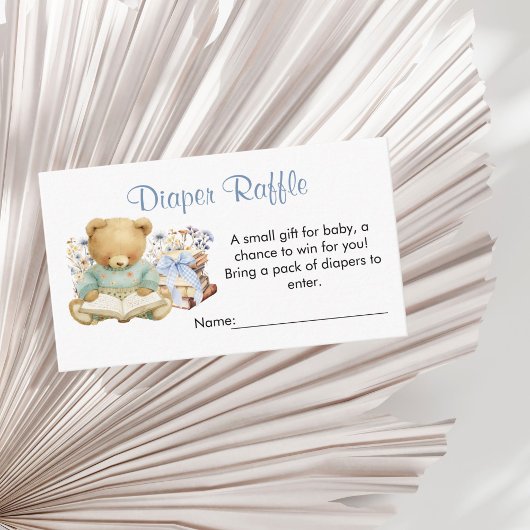 A New Chapter will soon Begin Diaper Raffle Begleitkarte