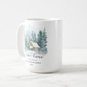 A New Home Calligraphy Holiday Moving Keepsake Kaffeetasse (Vorderseite Links)