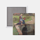 A Nibble, 1914 (Öl auf Platte) Magnet (Vorderseite/Rückseite)