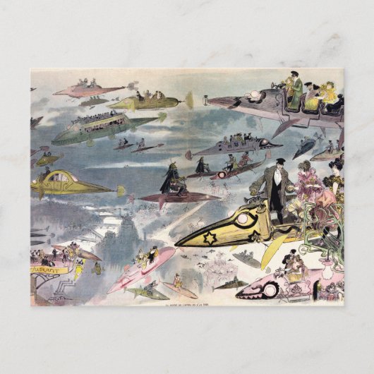 A night at the opera in 2000 by Albert Robida Post Postkarte (Vorderseite)