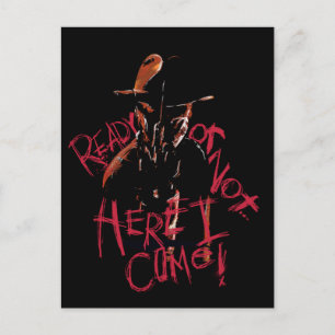 A Nightmare on Elm Street   Bereit oder nicht Feiertagspostkarte