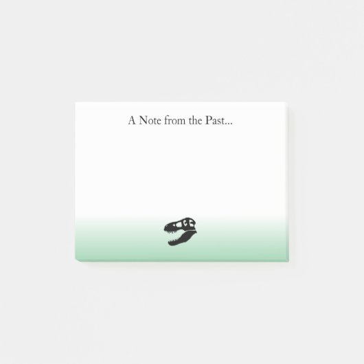 A Note from the Past- T. rex Dinosaur Post-its Post-it Klebezettel (Vorderseite)