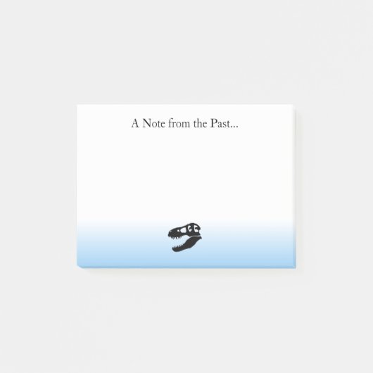 A Note from the Past- T. rex Dinosaur Post-its Post-it Klebezettel (Vorderseite)