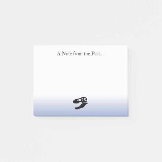 A Note from the Past- T. rex Dinosaur Post-its Post-it Klebezettel (Vorderseite)