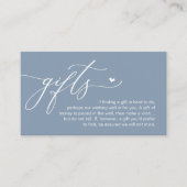 A note on gifts, Modern Romantic Wedding Begleitkarte (Vorderseite)