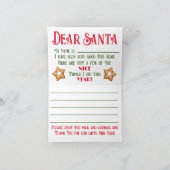 A Note to Santa! Karte (Innenseite)