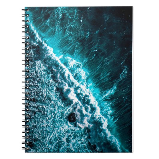 A notebook with an elegant design for sea waves notizblock (Vorderseite)