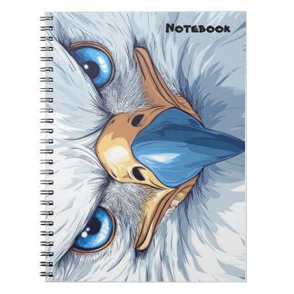 A notebook with eyes notizblock