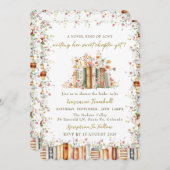 A Novel Kind of Love - Book Story Bridal Shower Einladung (Vorne/Hinten)