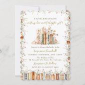 A Novel Kind of Love - Book Story Bridal Shower Einladung (Vorderseite)