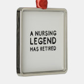A nursing legend has retired distressed ornament aus metall (Rechts)