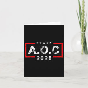 A.o.c Alexandria Ocasio Cortez 2028 für den Präsid Karte