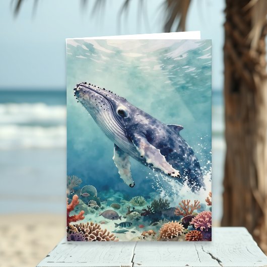 A Oceanic Themed Birthday Poem  Karte