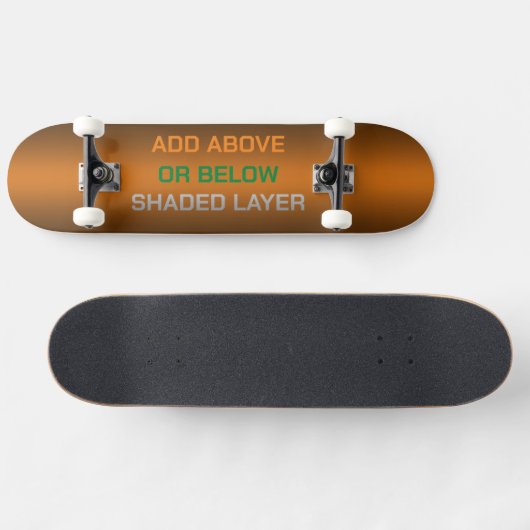 A oder B Schattenbereich Skateboard (Horizontal)