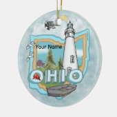A Ohio Lighthouse Keramik Ornament (Links)